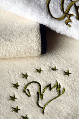 Embroidered towels